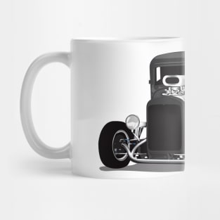 1932 Black Chevy 5 Window Coupe HotRod Print Mug